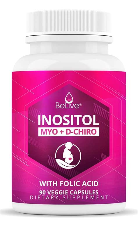 Myo Inositol D Chiro Inositol Capsules With Folic Acid For Pcos