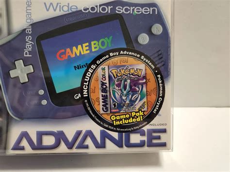 Nintendo Game Boy Advance Indigo Screen Protector Wal Mart Bundle