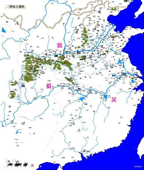 三国时期的汉中、西凉分别在哪里？最好有地图。