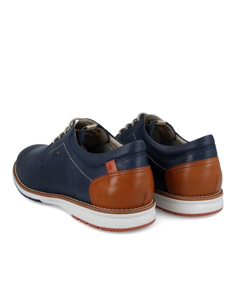 Zapatos De Piel Para Hombre Fluchos F En Color Azul Marino