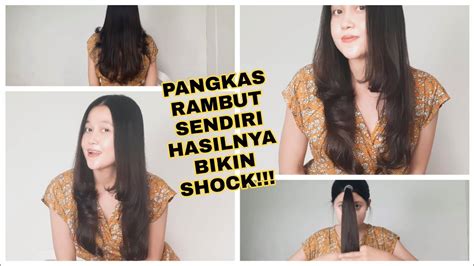 Potong Rambut Sendiri Oval Layer 3 Tingkat Ala Korea Youtube