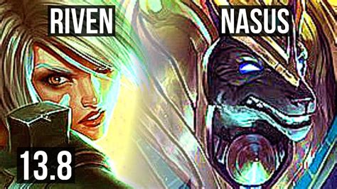 RIVEN Vs NASUS TOP 6 Solo Kills Legendary 11 3 4 Rank 12 Riven