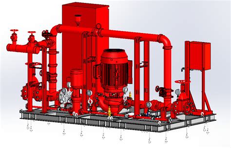 Gpm Vertical Inline Fire Pump Assembly Nfpa Fire Pump Package