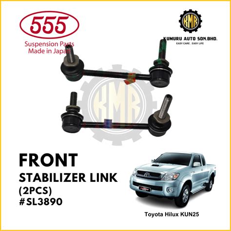 1 Pair Japan 555 Sankei Front Stabilizer Link Toyota Hilux Vigo KUN25