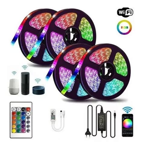 M Luces Led Luces Led Para Cuarto Tira Luz Wifi De Alexa Cuotas Sin