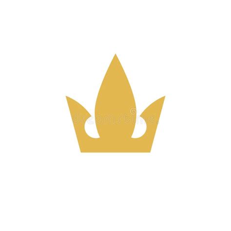 Icono O Logotipo De La Corona Del Oro Ilustraci N Del Vector