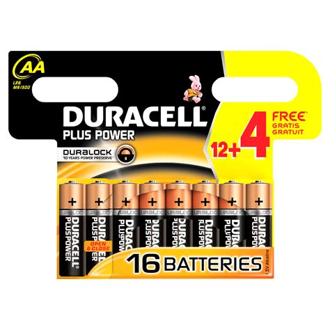 Duracell Plus Power Single Use Battery Aa Alkaline