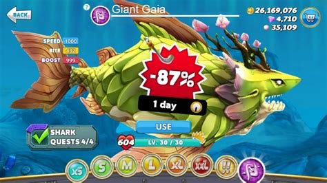 GOT NEW GIANT GAIA SHARK 87 OFF TRAILER AND GAMEPLAY Hungry Shark