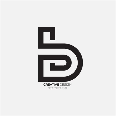 Premium Vector Letter Pb Or Bp With Creative Unique Line Art Modern