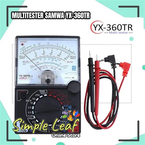 Jual Multitester Manual Samwa Yx Tr Avometer Pengukur Arus Listrik