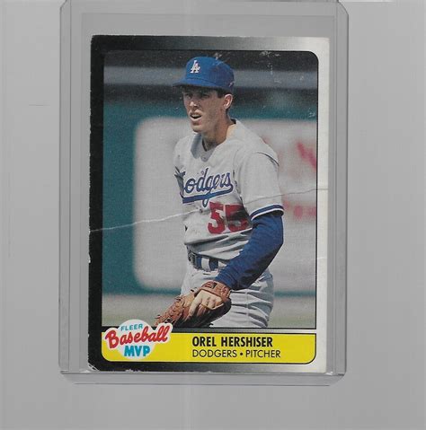 Fleer Mvp Baseball Orel Hershiser Ebay