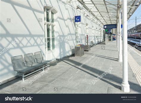 Modern Train Station Waiting Area On Stock Photo 1039265008 Shutterstock