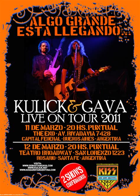 Kiss Rockea Mi Mundo Hoy Kulick Gava Live On Tour En Buenos