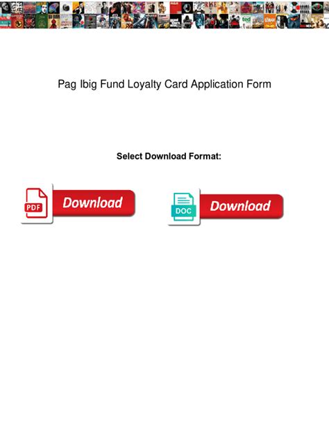 Fillable Online Pag Ibig Fund Loyalty Card Application Form Quickuml