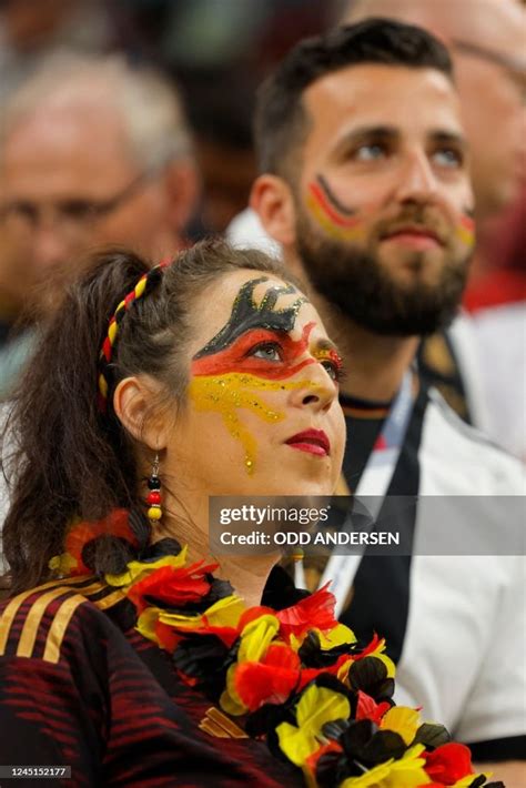 A German Supporter Looks On Ahead Of The Qatar 2022 World Cup Group E