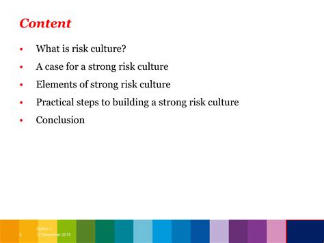 Risk Culture Presentation Ppt