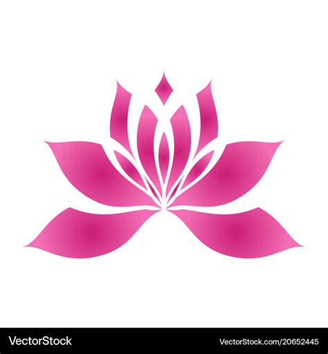 Lotus Flower Royalty Free Vector Image Vectorstock