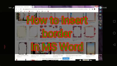 How To Put Border Design In Microsoft Word Printable Templates