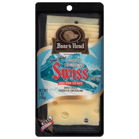 Save on Boar's Head Gold Label Imported Swiss Cheese (Pre-Sliced) Order ...