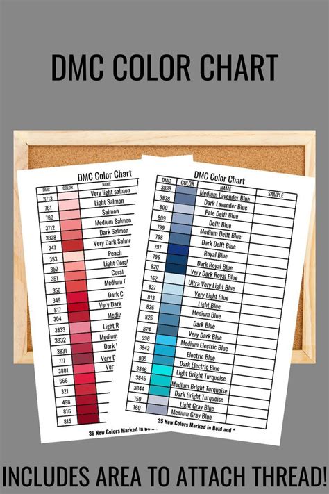 dmc color chart dmc embroidery floss dmc embroidery thread etsy dmc