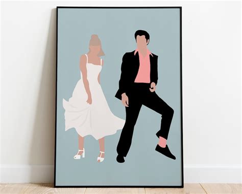 Grease Movie Art INSTANT DOWNLOAD Minimalist Illustration Printable Art ...