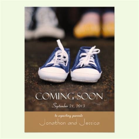 Tan Baby Shoes Coming Soon Pregnancy Announcement Baby Announcement