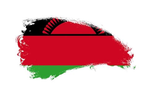 Premium Photo National Flag Of Malawi Painted With Stroke Brush On