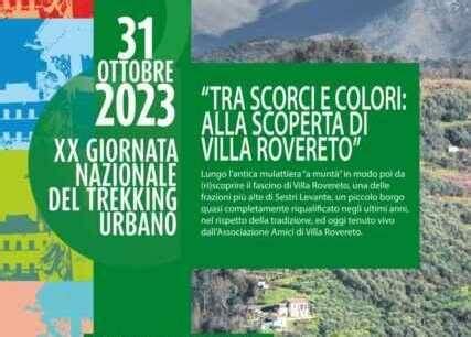 Sestri Domani XX Giornata Nazionale Del Trekking Urbano LevanteNews