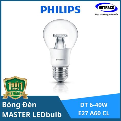 Bóng đèn Philips MASTER LEDbulb DT 6 40W E27 A60 CL