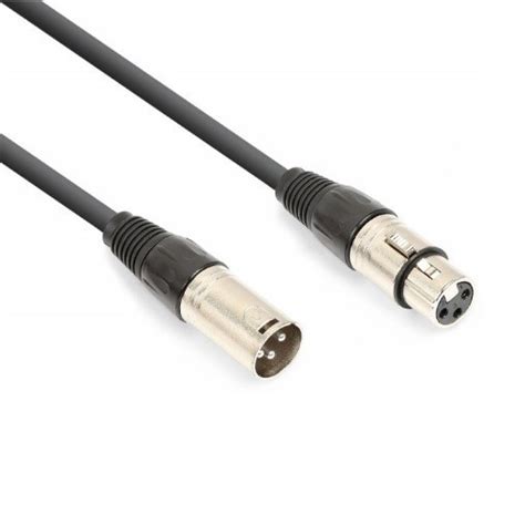 Cabo DMX XLR Macho Fêmea 3 mts POWER DYNAMICS CONNEX TECNIS