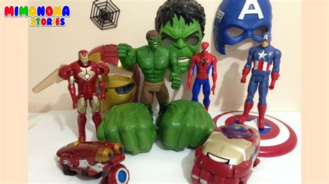 Juguetes De Super Heroes Hulk Capitan America Iron Man Spiderman