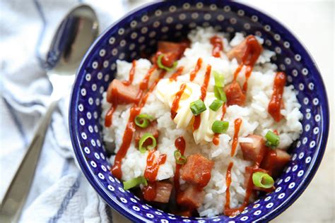 Spam And Rice Real Life Dinner