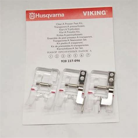 Husqvarna Viking Clear A 3 Piece Presser Feet Pack Sewing Machine Feet