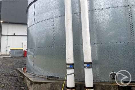 Hot Dip Galvanised Panel Tanks In Action Sustainable Water Solutions