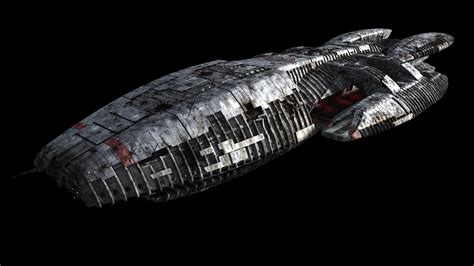 Silver And Black Space Ship Battlestar Galactica Space Spaceship Tv