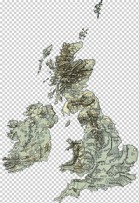 Inglaterra Mapa De Las Islas Británicas Mapa Físico Del Producto Mundo Reino Unido Mapa Vial