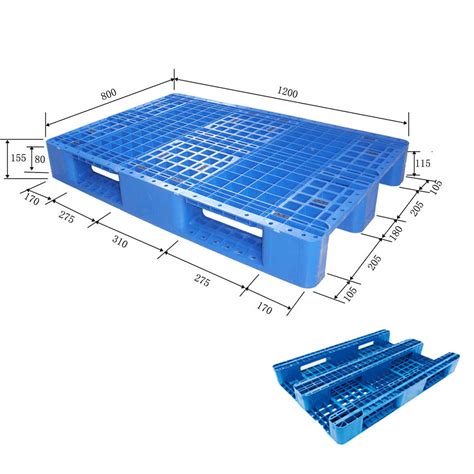 Eu Standard Pallet Mm Hdpe Plastic Tray Heavy Duty Rackable