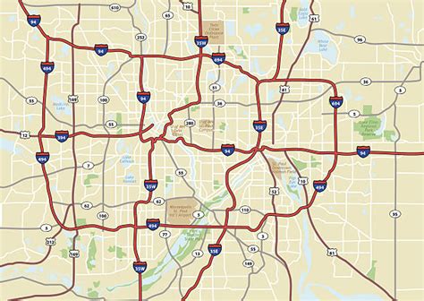 Twin Cities Map Stock Photos Pictures And Royalty Free Images Istock