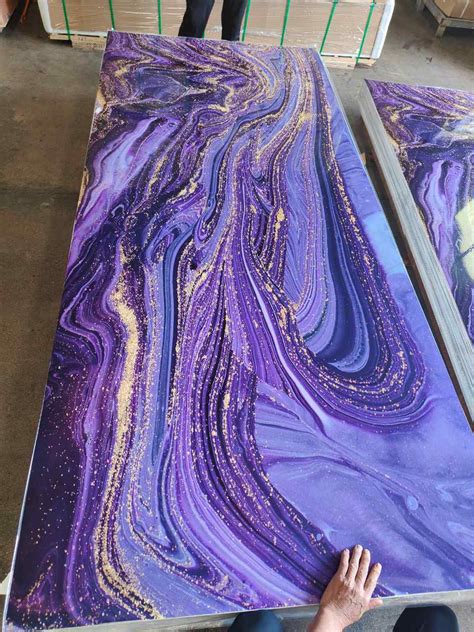 New Mm D Printing Pvc Marble Wall Panel China Uv Marble