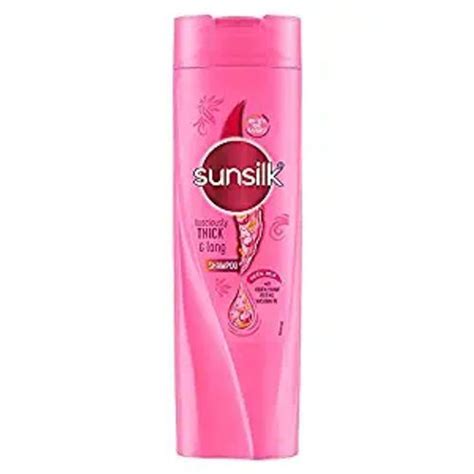 Pink Color Sunsilk Lusciously Keratin Thick Long Shampoo Gender Female