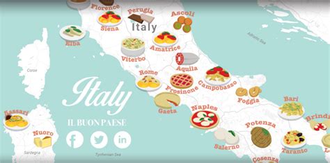 Italian Food Map 10 Pics Cuisine Of Italy By Cities