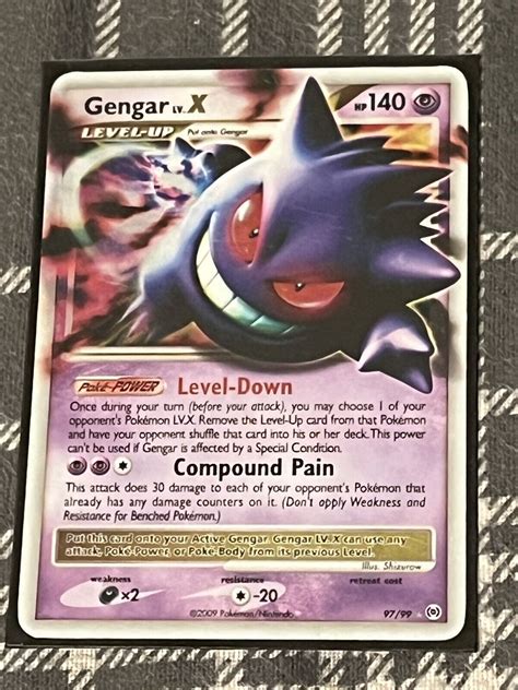 Pok Mon Tcg Gengar Lv X Arceus Holo Rare Holo Lv X Ebay