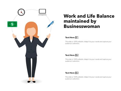 Work And Life Balance Maintained By Businesswoman Graphics