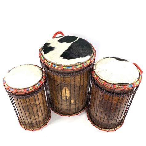 Guinea Dun Set Tiger Eye African Drumming