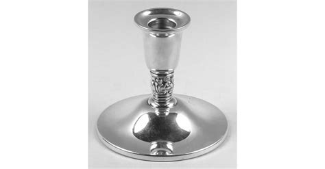 Royal Danish Sterling Hollowware Weighted Console Candleholder By