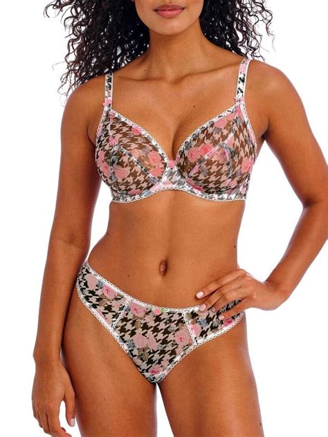 Soutien gorge plongeant à armatures Rose Blossom Rose Kiabi 61 95