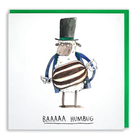 Baa Humbug Scrooge Christmas Card Jelly Armchair