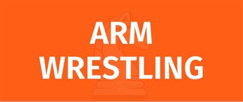 ARM WRESTLING SPORT RULES Game Rules - How to Arm Wrestle