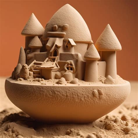 Premium Photo Kinetic Sand Sculptures Sculpted In Realtime