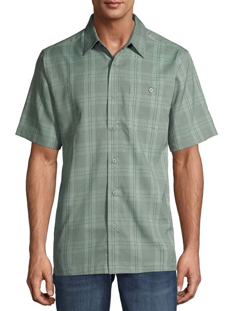 George Short Sleeve Button Down Classic Fit Button Up Shirt Mens Or